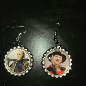 Freddy vs Jason Earrings